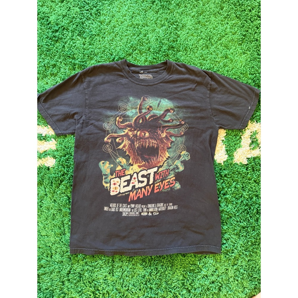 Dungeons & Dragons Beast With Many Eyes Beholder Graphic Tee Black Large L
